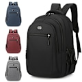 Miniatyrbillede 3 af 6: Stor Kapacitet Rygsæk Mænd og Kvinder Studerende Computer Taske Multi-Pocket Vandtæt og Slidstærk Chr Black