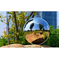 Miniatyrbillede 5 af 5: 8 stk. 2,4-6 tommer Havekugle i Haven, Sømløs Sølv Rustfrit Stål Poleret Reflekterende Glat Spejl Havekugle, Fotografi Rekvisitter, Farve