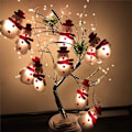 Miniatyrbild 1 av 5: Jul LED-ljusslingor Snögubbe Julgran Semesterfest Hemträdgård Utomhus Dekorativ Lampa (A)