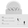 Miniatyrbillede 4 af 5: 110v-240v Justerbar Bevægelsessensor Infrarød Sensor Detektor Pærekontakt (hvid)