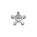 Audi 135 mm navkapsel 4-delat set, silver - Modell 4F0601165N