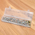 Miniatyrbild 2 av 4: 14 Tums Transparent Komponentlåda Universal Korrosionsbeständig Lättviktig Återanvändbar Verktygslåda i Plast för Små Verktyg