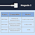 Pikkukuva 2 / 5: 85w Magsafe 2 -virtalähde laturi Macbook Pro 13 15 tuuman Retina-eu