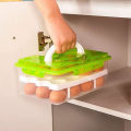 Miniatyrbilde 3 av 4: Eggbeholder Oppbevaringsdispenser Holder For 24 Egg Multifunksjonell Boks Transportboks