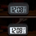 Miniatyrbild 2 av 5: Digital väckarklocka, multifunktionell LCD elektronisk klocka med stor skärm batteridriven, bakgrundsbelysning sensor touch LED-klocka med tid temperatur da