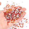 Miniatyrbillede 1 af 5: Krystal Rhinestones Flade Bagside Glassten