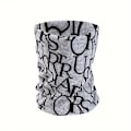 Miniatyrbillede 4 af 4: Hip Hop Brev Print Slouchy Hue - Letvægts Kalot til Kvinder og Mænd - Elastisk Halsvarmer og Kemohue - Perfekt til Cykling og Udendørs A