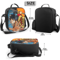 Miniatyrbild 2 av 4: Luffy One Piece Lunchlåda med vadderat isolerat foder Lunch Bag Thermal Cooler Pack Bärbar axelväska Vattentät Tote Lunch Bag för vuxna och barn till