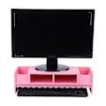 Miniatyrbilde 4 av 5: Monitor Høydeforhøyet Hylle Skrivebord Tastatur Organizer Hylle Høydeforhøyet Hylle For Bærbar Datamaskin Stasjonær Datamaskin