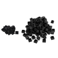 Miniatyrbillede 1 af 5: 120 stk. Plastfirkantede Rørindsatser Endeproppe Sorte 20mm X 20mm & 25mm X 25mm