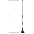 Miniatyrbillede 4 af 4: Ham Radio Politiskanner Antenne Amatør Radio Mobil Radio Scanner Antenne Magnetisk Base Bnc Han Antenne Kompatibel