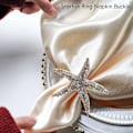 Miniatyrbillede 4 af 5: 8 Pak Servietringe, Rhinestone Servietringe Servietringe Til Bryllup, Strand