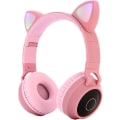 Miniatyrbilde 1 av 5: Bluetooth 5.0 Katteøre Hodetelefoner Foldbare On-ear Stereo Trådløst Headset Med Mikrofon Kontroll Støtte