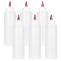 Miniatyrbilde 3 av 5: 6 stk. Klemflasker for sauser - 16 oz - Beholdere for ketchup, grillmat, S