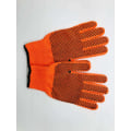 Miniatyrbillede 2 af 2: 1 Par Unisex One Size Hi-Vis Prik Knit Grip Havearbejdshandsker, Orange