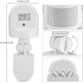 Miniatyrbillede 3 af 5: 110v-240v Justerbar Bevægelsessensor Infrarød Sensor Detektor Pærekontakt (hvid)