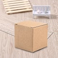 Miniatyrbilde 3 av 5: Kraftpapirboks Folding Candy Box Julebryllup Candy Box Cupcake Bokser 50 stk