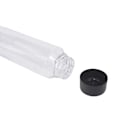 Miniatyrbilde 3 av 5: Pakke med 12 stk. 13,6 oz (400 ml) klare PET-plastflasker for juice med svart lokk