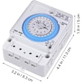 Miniatyrbillede 3 af 5: Mekanisk Timer, 12vac/dc Tidskontrol Switch Bærbar Køkken Timer Præcis Timer Tidskontrol Switch Til Udendørs