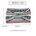 Miniatyrbillede 3 af 5: Hårbånd Leopard Hårbånd Knoted Turban Hårbånd Stræk Twist Hår Wraps Stripe Klud Hårbånd Kompatibel Med Kvinder Og Piger 3 Stk (boho)