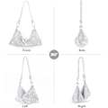 Pikkukuva 2 / 5: Naisten crossbody-laukku, hopeinen clutch-laukku, käsilaukku