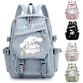 Miniatyrbillede 1 af 5: Anime Sanrio Plys Legetøj Cinnamoroll Rygsæk Børn Pige Dreng Sort Blå Skole Taske Kawaii Studerende Skole Taske Computer Stor Gave