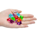 Miniatyrbillede 3 af 5: 180-190stk Premium flerfarvede falske knuste issten plastperler juveler akryl issten krystaller skat falske diamanter plast isterninger til børn