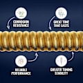 Pikkukuva 3 / 5: Strings Phosphor Bronze 12-kielisen akustisen kitaran kielet W Nanoweb-pinnoitteella, Light (.010-.047)