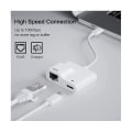 Pikkukuva 3 / 5: USB-C - Ethernet-sovitin, USB Type-C - RJ45 Gigabit Ethernet LAN -sovitin 60 W:n laturilla, sopii /p