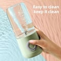 Miniatyrbild 4 av 5: Orange Fresh Fruit Bärbar Blender Cup Squeezer Maskin Usb Laddningsbar Mini Elektrisk Automatisk Juicer Extractor