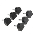 Miniatyrbillede 1 af 5: 3x3 Par Hælspidser Taps Sko Reparation Udskiftning Døvler Puder 14x14mm Sort