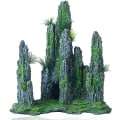 Miniatyrbilde 1 av 5: Akvarium Fjellutsikt Stein Ornament Tre Stein Hule Landskap, Stor Akvarium Ornament Stein Kunstig Fiskedam Dekorasjon