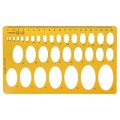 Miniatyrbild 1 av 5: Ellipse Oval Mall för Geometri, Matematik, College, Mätverktyg, Schablon, Linjal, Student