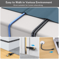 Miniatyrbillede 5 af 5: Cat 8 Fladt Ethernet Kabel 10m, Cat8 Nylon Flettet Internetkabel, Højhastighed 40gbps Netværks Patch Lan Kabel, Rj45 Spilkabel Til