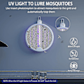 Miniatyrbild 1 av 3: Bug Zapper Racket, Elektrisk Flugsmällare Med Haken Och LED-Ljus