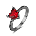 Miniatyrbilde 2 av 5: Glitrende kubisk zirkonia krone 925 sterling sølv ring for kvinner måne og floral stil bryllup smykker PYR061 7