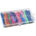 Miniatyrbild 2 av 5: Färgad Elastisk Snodd 1mm Elastiskt Snöre Armband Elastiskt 15 St X 4m