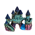 Miniatyrbilde 1 av 5: Castle Bate akvariumaccessoarer akvariumdekorasjon - høy simulering harpiksmateriale hule gjemmested (magisk slott)