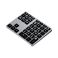 Miniatyrbillede 1 af 5: Bluetooth Nummerblok, 35 Taster Trådløst Numerisk Tastatur, Bærbart Slankt Bluetooth Numpad Til Bærbar Computer, ,