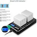 Miniatyrbillede 5 af 5: Dobbelt Batterilader til Arlo Pro Batteri Arlo Pro 2 Batteri Arlo Go Batteri LCD Batterilader