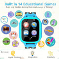 Miniatyrbild 4 av 4: Barn Smart Klockor För Flickor Pojkar, Barn Smartwatch Med Samtal 14 Spel Dubbla Kameror Alarm Musikspelare Flashlig