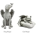 Miniatyrbillede 4 af 5: Katte- og Hunde-Engle Gravstedsmarkør, Hunde-Engle Dyreminde Gravstedsmarkør Tributstatue, Ornament Dyreminde Dyrehave Statue til Udendørs Have Skrivebord