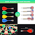 Miniatyrbillede 4 af 5: Magnetisk Dartbræt Indendørs Udendørs Dart Spil Børn Med 12 stk Magnetiske Pile Sikkerhedslegetøjsspil Z66418