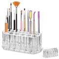 Miniatyrbild 1 av 5: Akryl Makeup Finger Nail Art Tool Organizer 26 utrymmen för förvaring av skönhetsnaglar Art Kit Tools - Klar