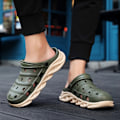 Miniatyrbillede 3 af 5: Sommer Mænds Letvægts Strandslippers Skridsikre Mode Casual Sko Nye Sandaler Caqui 41