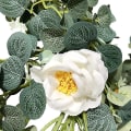 Miniatyrbillede 3 af 5: 2m Kamelia Eucalyptus Girland Kunstig Falsk Blomst Silke Rose Vine Dekoration Falsk Blad Hængende