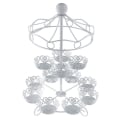 Miniatyrbilde 2 av 5: 2-lags 12-kopps Cupcake-stativ Holder Display Bryllupskakekopp Displaystativ