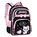 Miniatyrbilde 1 av 6: Barns skulderbagg, barneskoleelever, skolesekk, jenter, 1, 2, 3, fire, fem, seks klasser, 6-12 år gammel Pink Large 33X16X47CM 1377