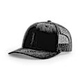 Miniatyrbilde 1 av 4: Unisex Trucker Justerbar Snapback Baseball Caps, Mesh Utendørs Lett Brett, Ensfarget, Svart, 1 Pakning