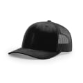 Miniatyrbillede 1 af 4: Unisex Trucker Justerbar Snapback Baseball Cap, Mesh Udendørs Let Bræt, Ensfarvet, Sort, 1 Pak